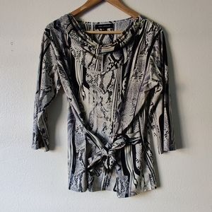 Ted Lapious snakeskin print blouse